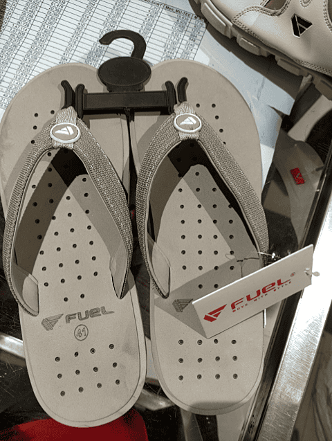 grey pu (polyurethane) slippers - 20701026 -  Standard Image - 0
