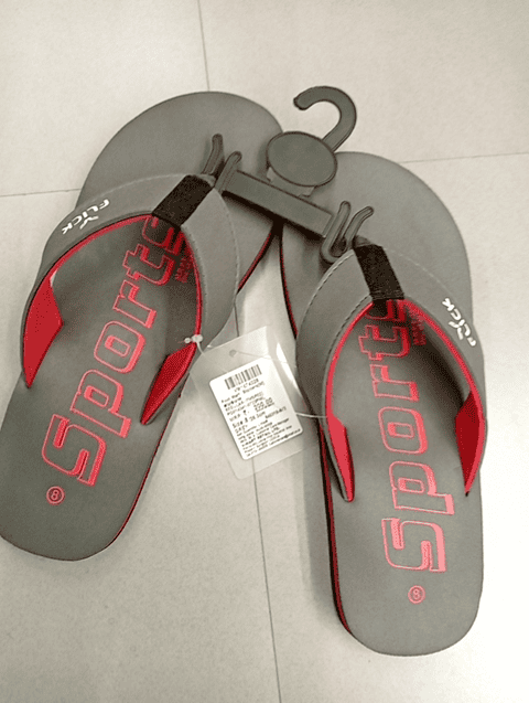 grey pu (polyurethane) slippers - 20701206 -  Zoom Image - 0