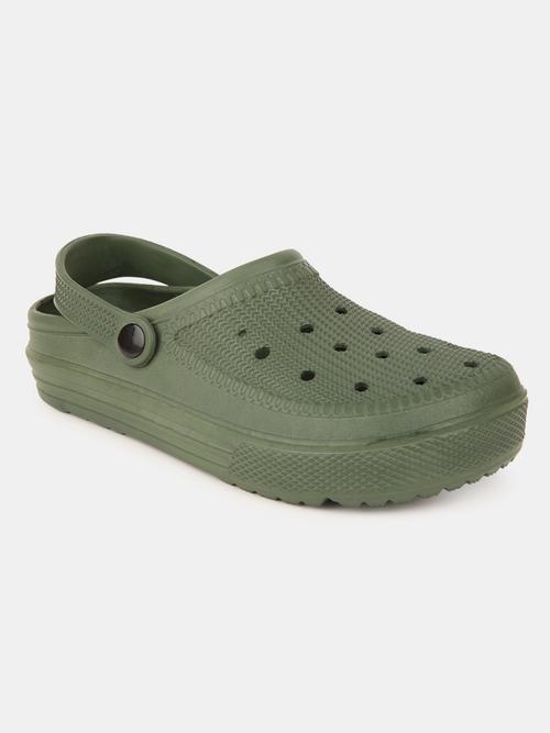 olive pu (polyurethane) sandals - 20701235 - Standard Image - 0