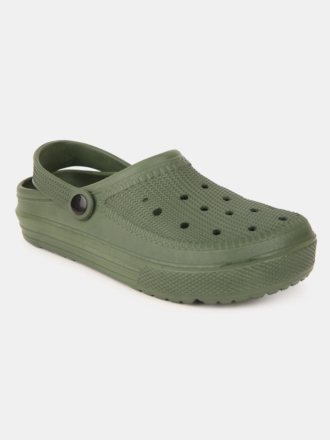 olive pu (polyurethane) sandals - 20701235 - Zoom Image - 0