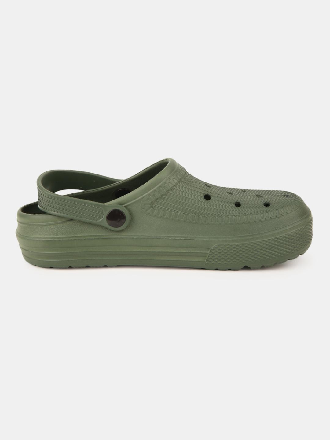 olive pu (polyurethane) sandals - 20701235 - Standard Image - 3