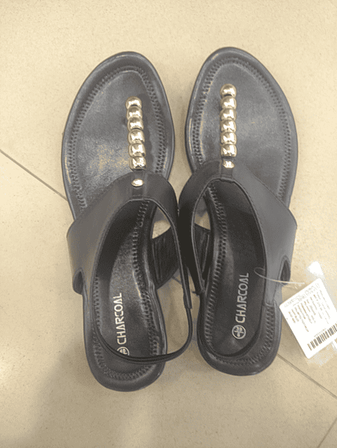 navy blue synthetic sandals - 20701267 -  Zoom Image - 0