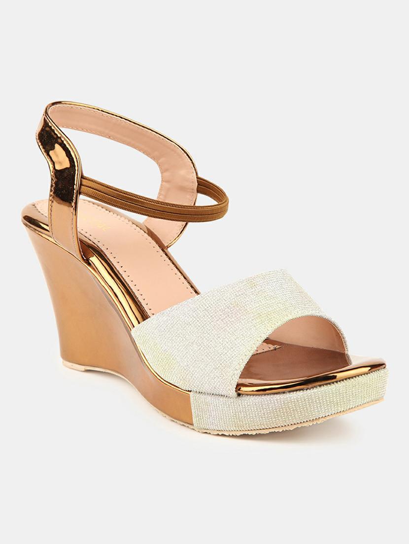 copper pu (polyurethane) sandals - 20701268 -  Zoom Image - 0