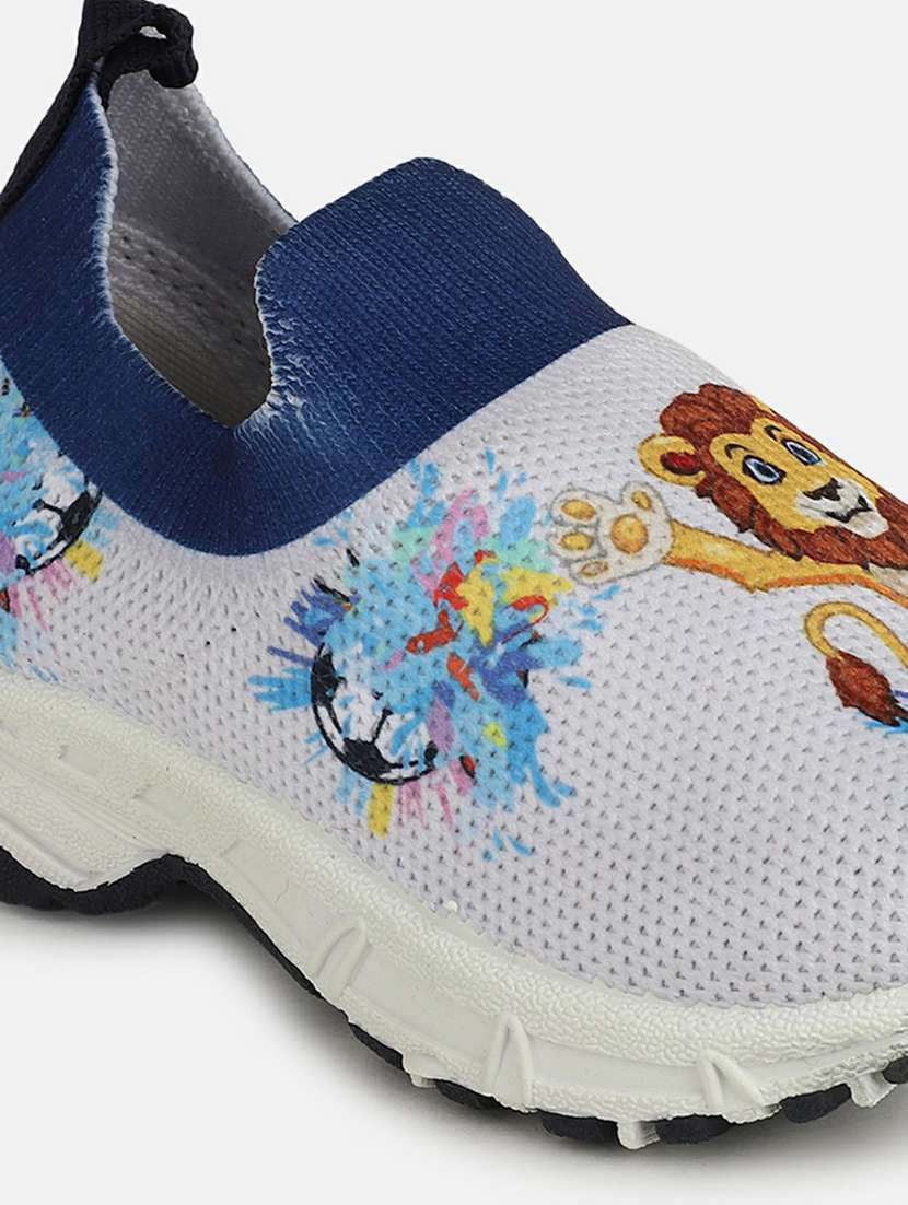 navy blue pu (polyurethane) casual shoes - 20701385 -  Standard Image - 3