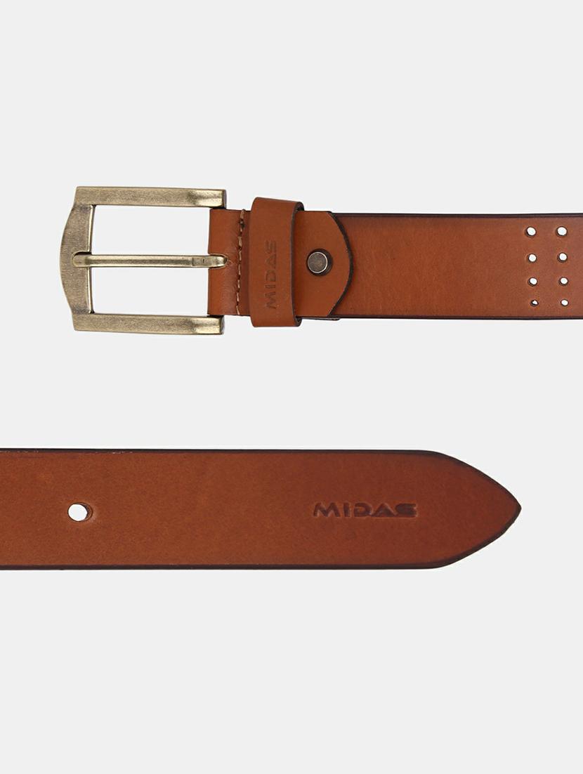 tan leather belt - 20702067 - Standard Image - 3