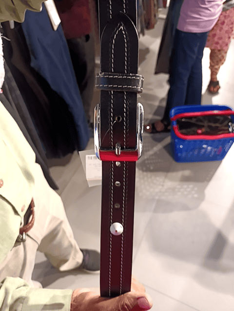 dark brown leather belt - 20702078 - Standard Image - 0