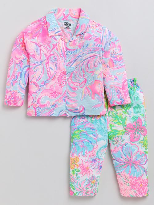 kids printed pyjama nightwear set - 20703682 -  Standard Image - 0
