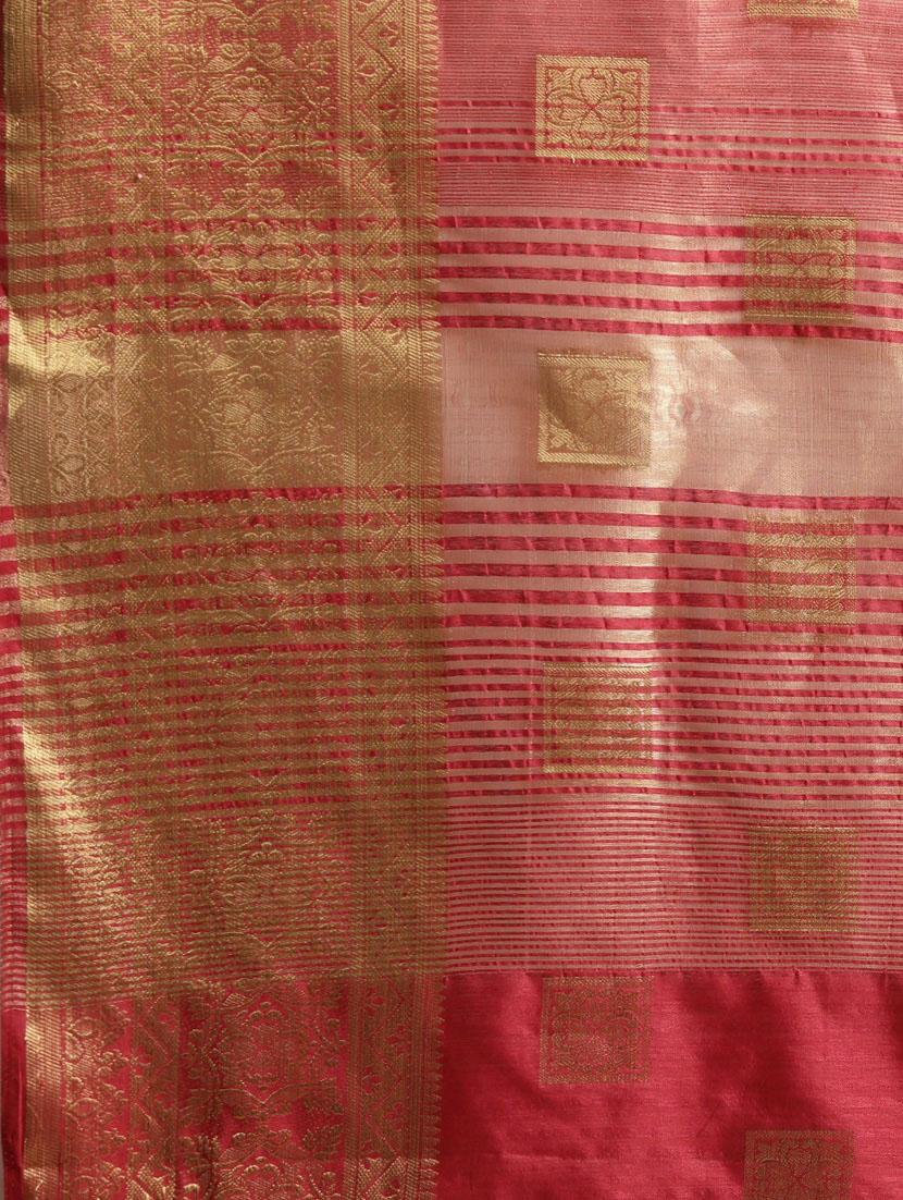 off white self design banarasi saree - 20703920 - Standard Image - 3