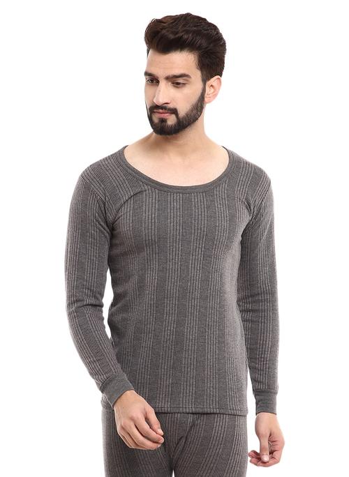 charcoal melange poly cotton thermal set - 20705962 - Standard Image - 0