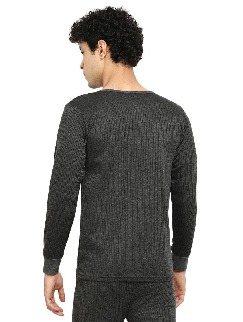 charcoal melange poly cotton thermal set - 20706009 - Standard Image - 3