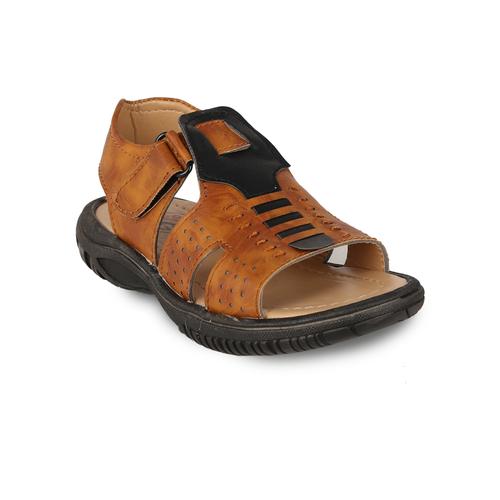 tan pu (polyurethane) sandal - 20706215 -  Standard Image - 0