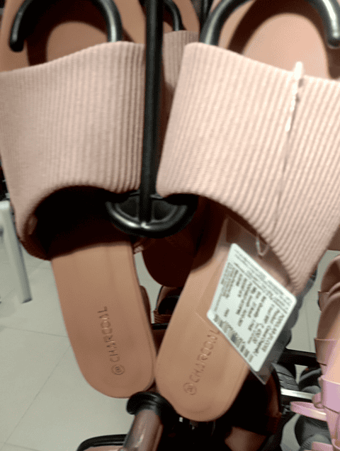 pink pu (polyurethane) flip flops - 20716152 - Zoom Image - 0