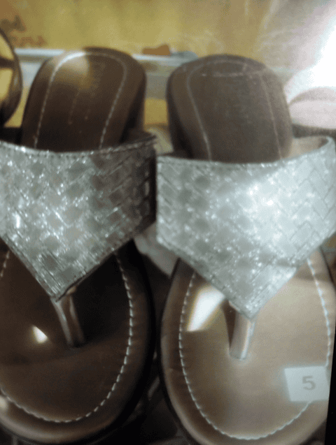 copper synthetic flip flops - 20716231 -  Standard Image - 0