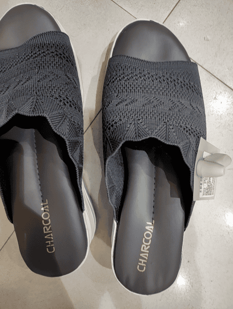 grey pvc flip flops - 20716274 -  Standard Image - 0