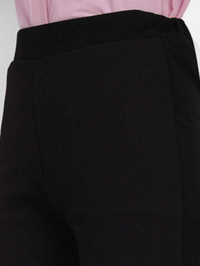 women black solids full length trousers - 20716732 - Standard Image - 5