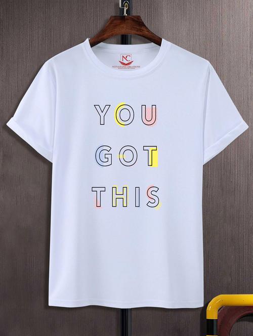 unisex typographic printed t-shirt - 20717592 - Standard Image - 0