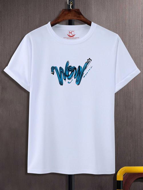 unisex typographic printed t-shirt - 20717631 - Standard Image - 0
