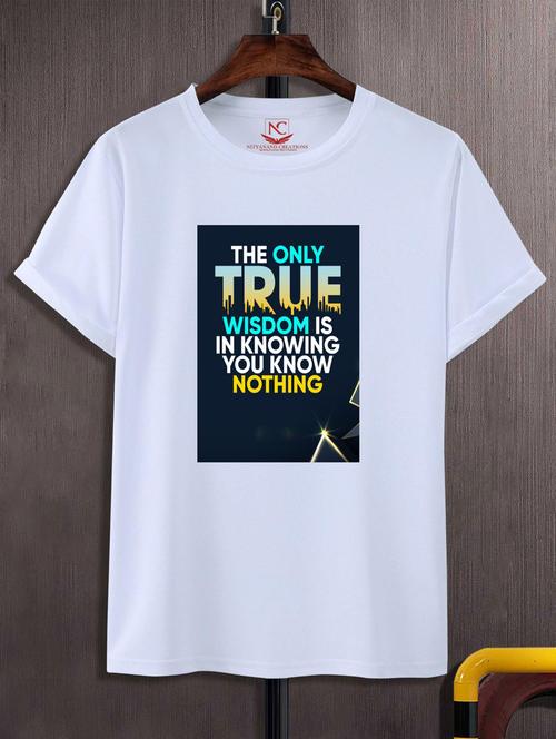 unisex typographic printed t-shirt - 20717766 - Standard Image - 0