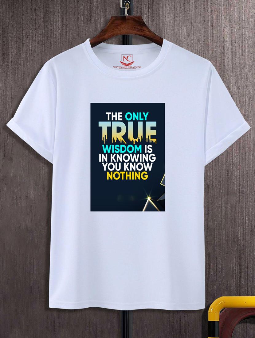 unisex typographic printed t-shirt - 20717766 - Zoom Image - 0