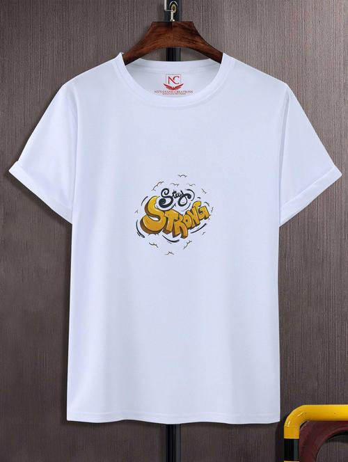 unisex typographic printed t-shirt - 20717767 - Standard Image - 0
