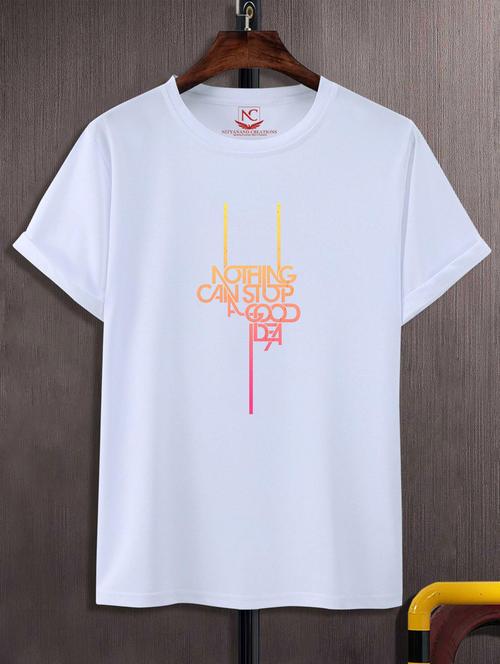 unisex typographic printed t-shirt - 20718106 -  Standard Image - 0