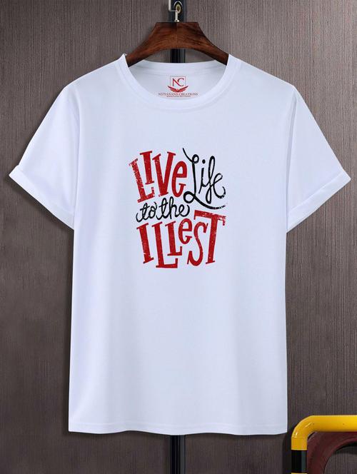 unisex typographic printed t-shirt - 20718124 -  Standard Image - 0