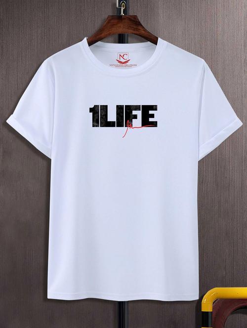 unisex typographic printed t-shirt - 20718138 -  Standard Image - 0