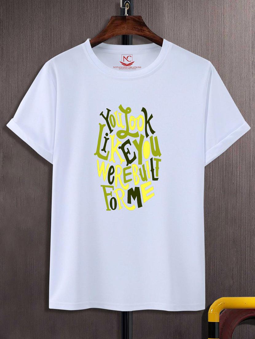 unisex typographic printed t-shirt - 20718281 -  Zoom Image - 0