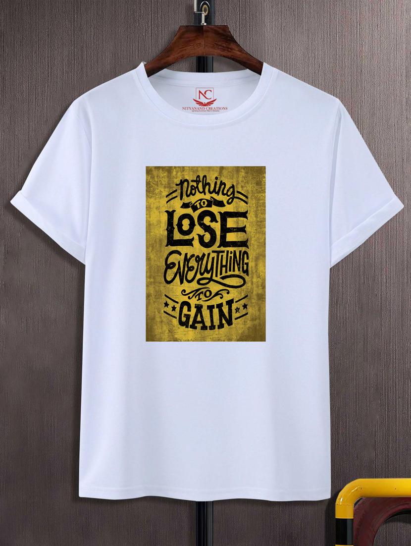 unisex typographic printed t-shirt - 20718322 - Zoom Image - 0