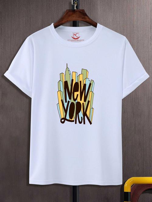 unisex typographic printed t-shirt - 20718391 -  Standard Image - 0