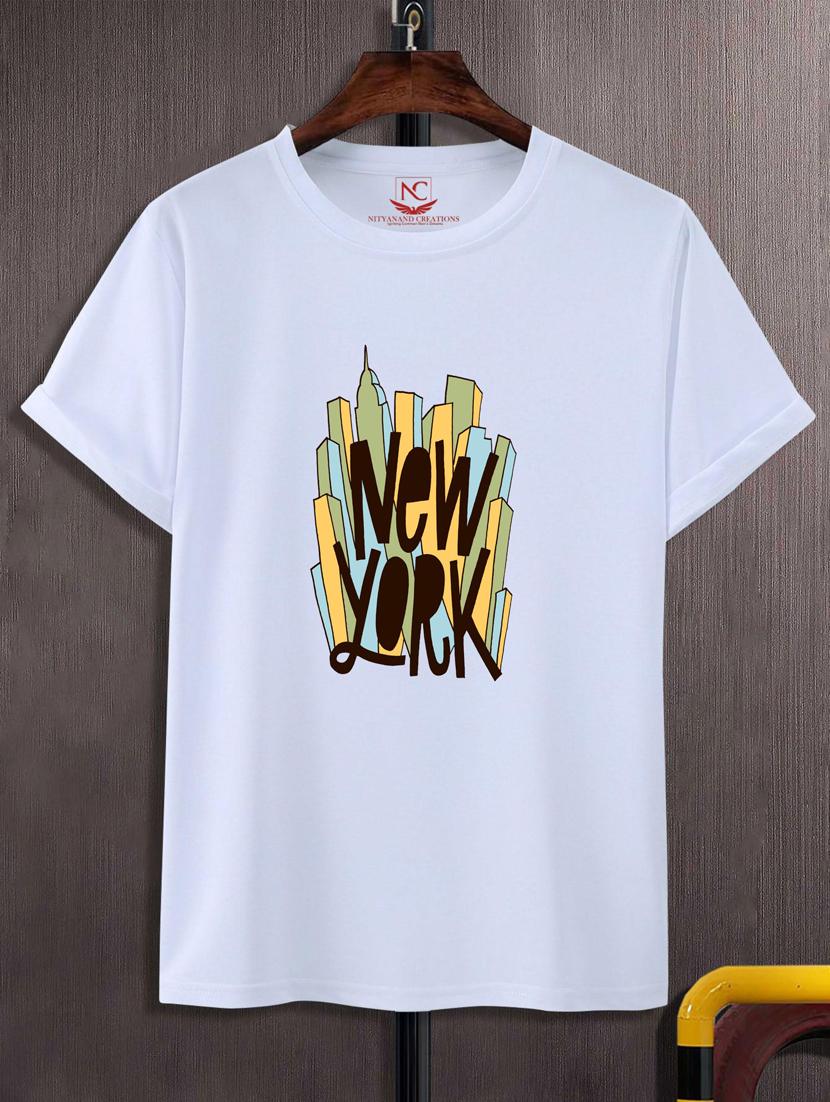unisex typographic printed t-shirt - 20718391 -  Zoom Image - 0