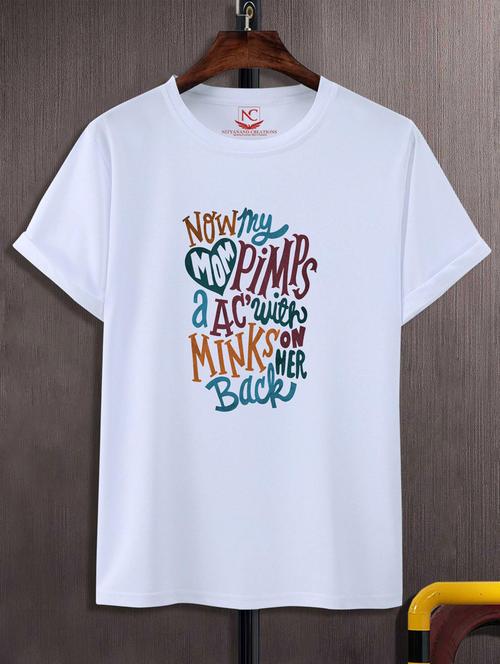 unisex typographic printed t-shirt - 20718412 -  Standard Image - 0