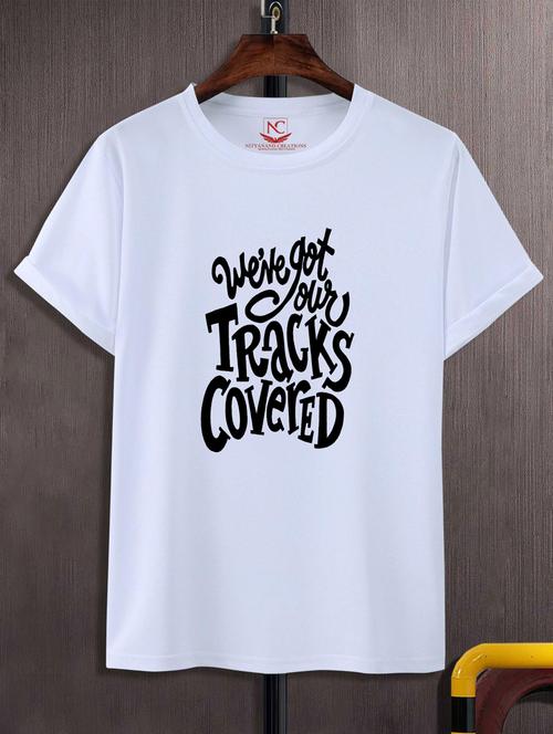 unisex typographic printed t-shirt - 20718456 -  Standard Image - 0