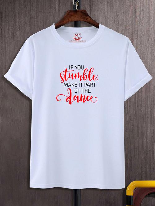 unisex typographic printed t-shirt - 20718466 - Standard Image - 0