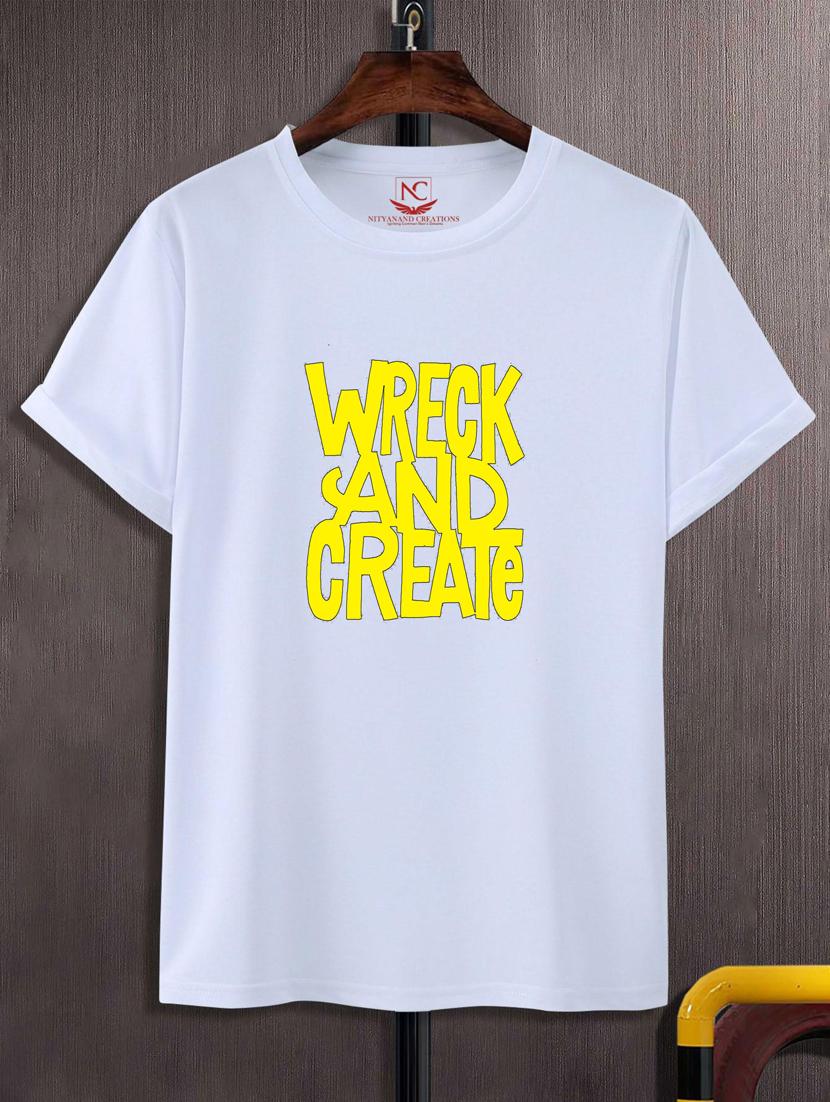 unisex typographic printed t-shirt - 20718471 - Zoom Image - 0
