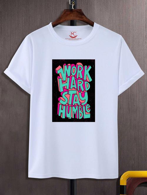 unisex typographic printed t-shirt - 20718497 - Standard Image - 0