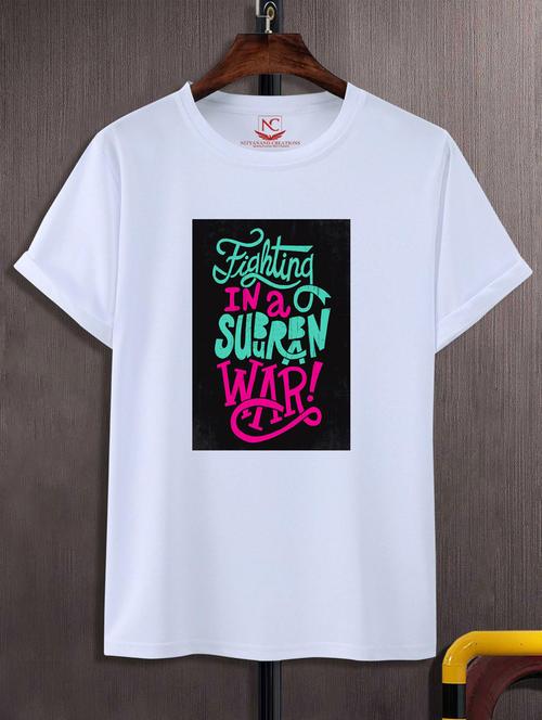 unisex typographic printed t-shirt - 20718509 - Standard Image - 0