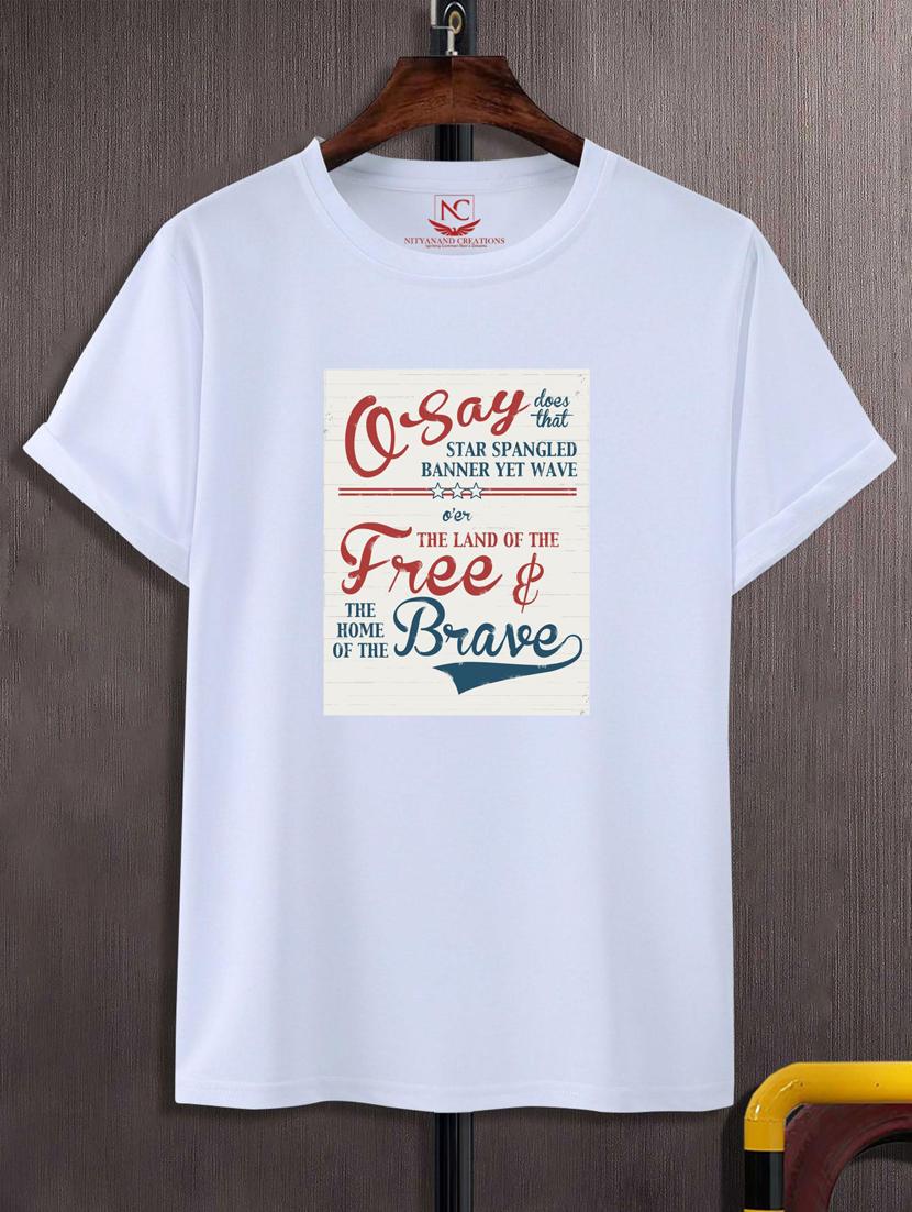 unisex typographic printed t-shirt - 20718571 - Zoom Image - 0