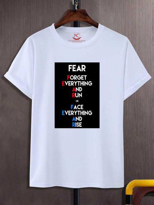 unisex typographic printed t-shirt - 20718661 -  Standard Image - 0