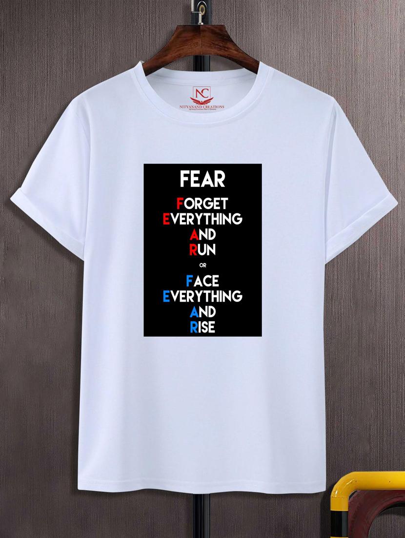 unisex typographic printed t-shirt - 20718661 -  Zoom Image - 0