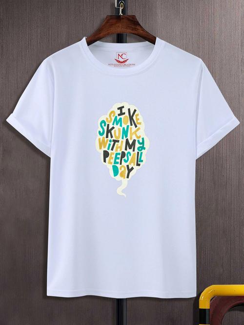 unisex typographic printed t-shirt - 20719101 -  Standard Image - 0