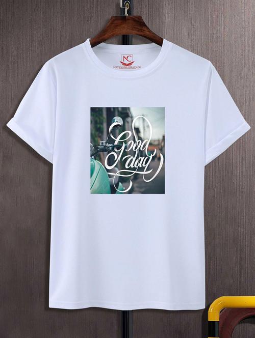 unisex typographic printed t-shirt - 20720018 - Standard Image - 0