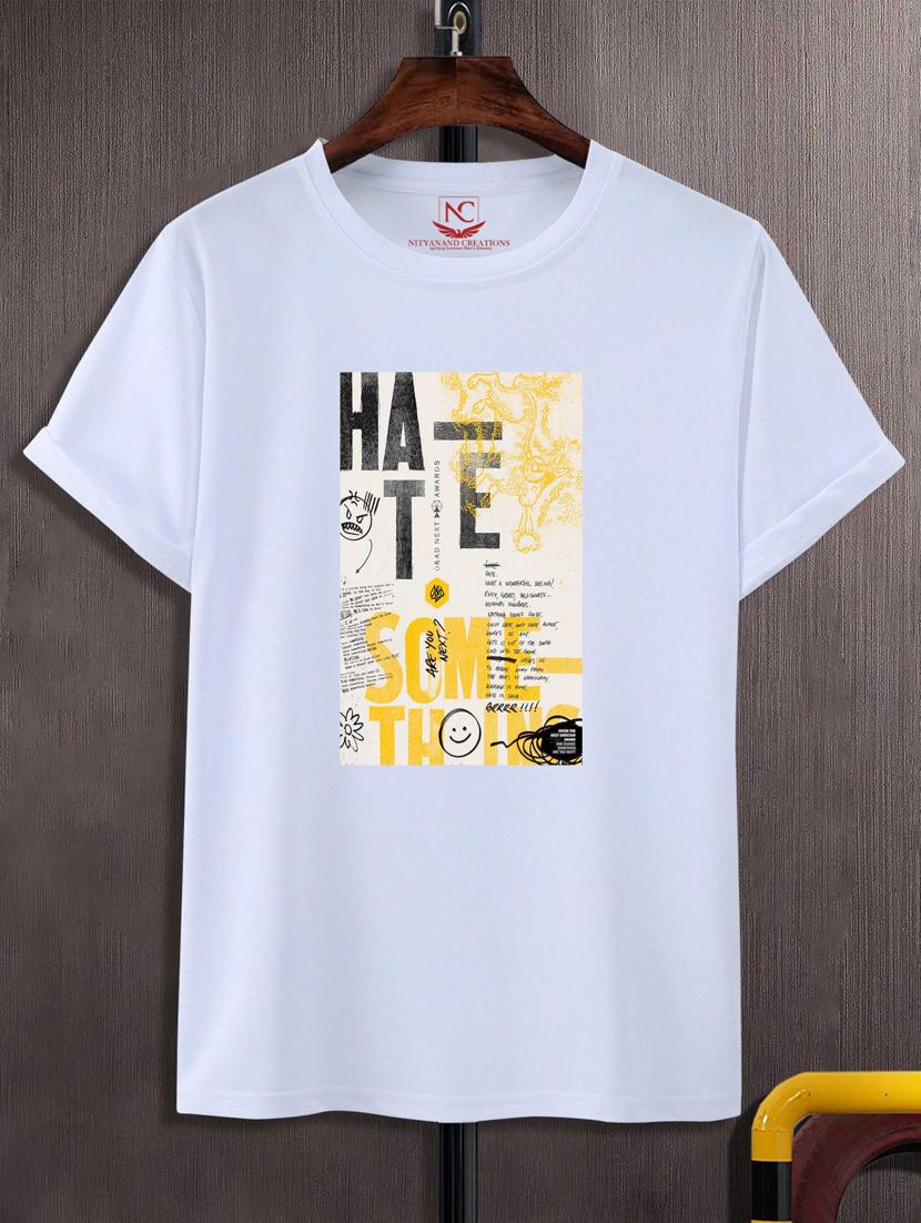 unisex typographic printed t-shirt - 20720046 -  Zoom Image - 0