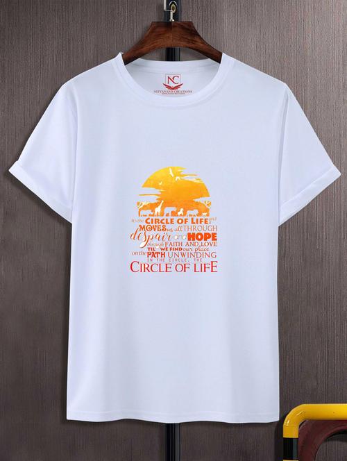 unisex typographic printed t-shirt - 20720058 - Standard Image - 0