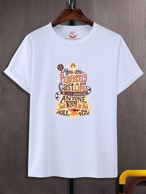 unisex typographic printed t-shirt - 20720067 -  Standard Image - 0