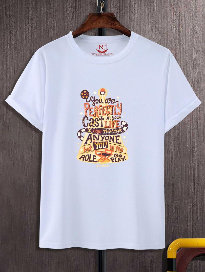 unisex typographic printed t-shirt - 20720067 -  Zoom Image - 0