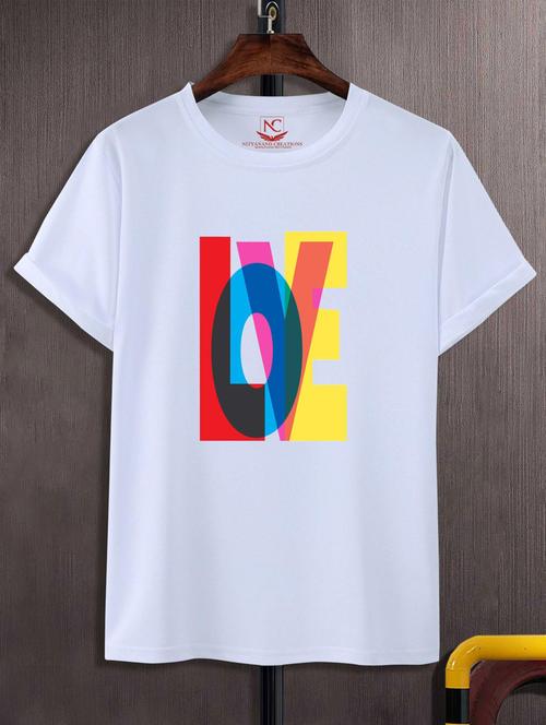 unisex typographic printed t-shirt - 20720075 - Standard Image - 0