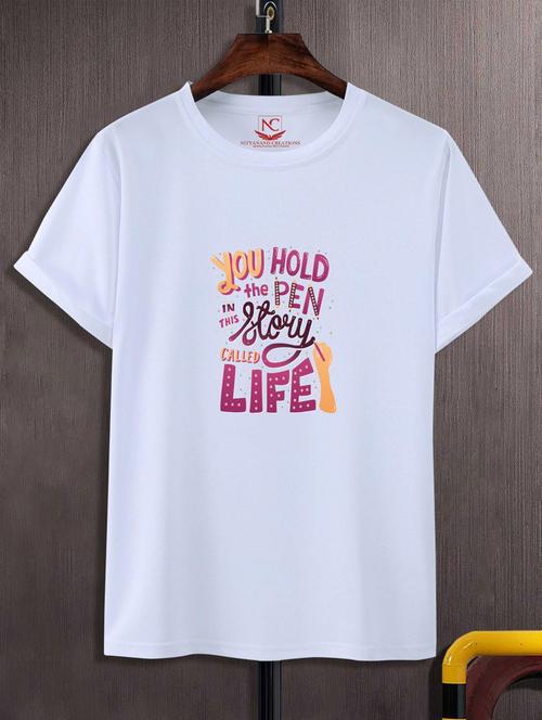 unisex typographic printed t-shirt - 20720076 -  Standard Image - 0