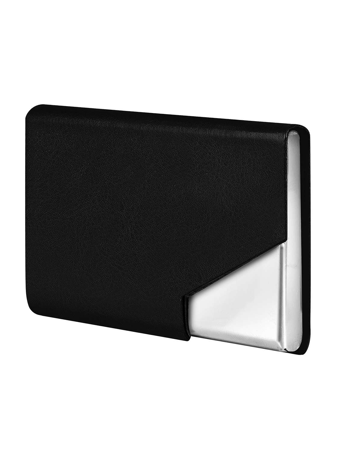 black synthetic leather card holder - 20723918 - Zoom Image - 0
