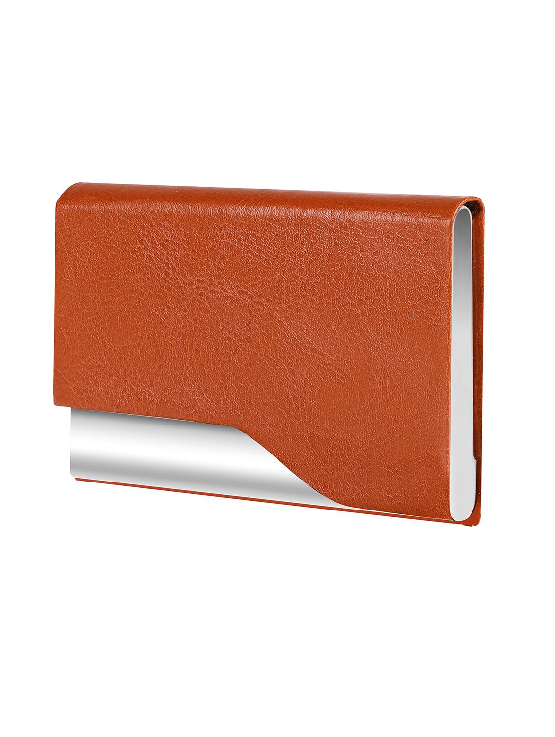 tan synthetic leather card holder - 20723926 -  Zoom Image - 0